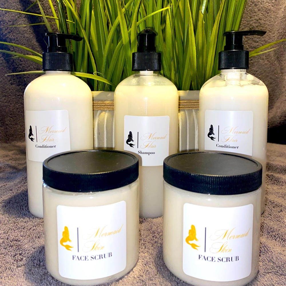 Hair and skin care products handmade